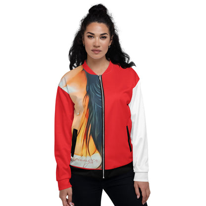 Burning Man Unisex Bomber Jacket - LD1