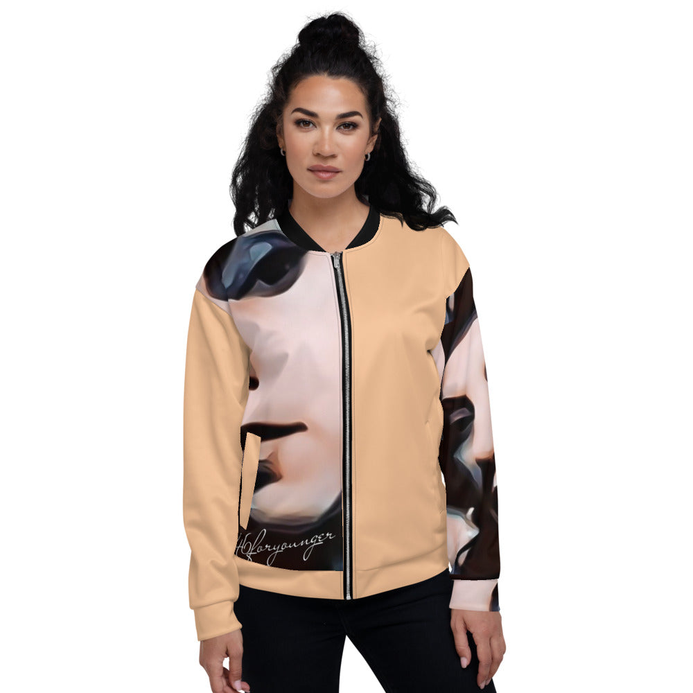 The Artist Unisex Bomber Jacket - BGE & BLK - E5