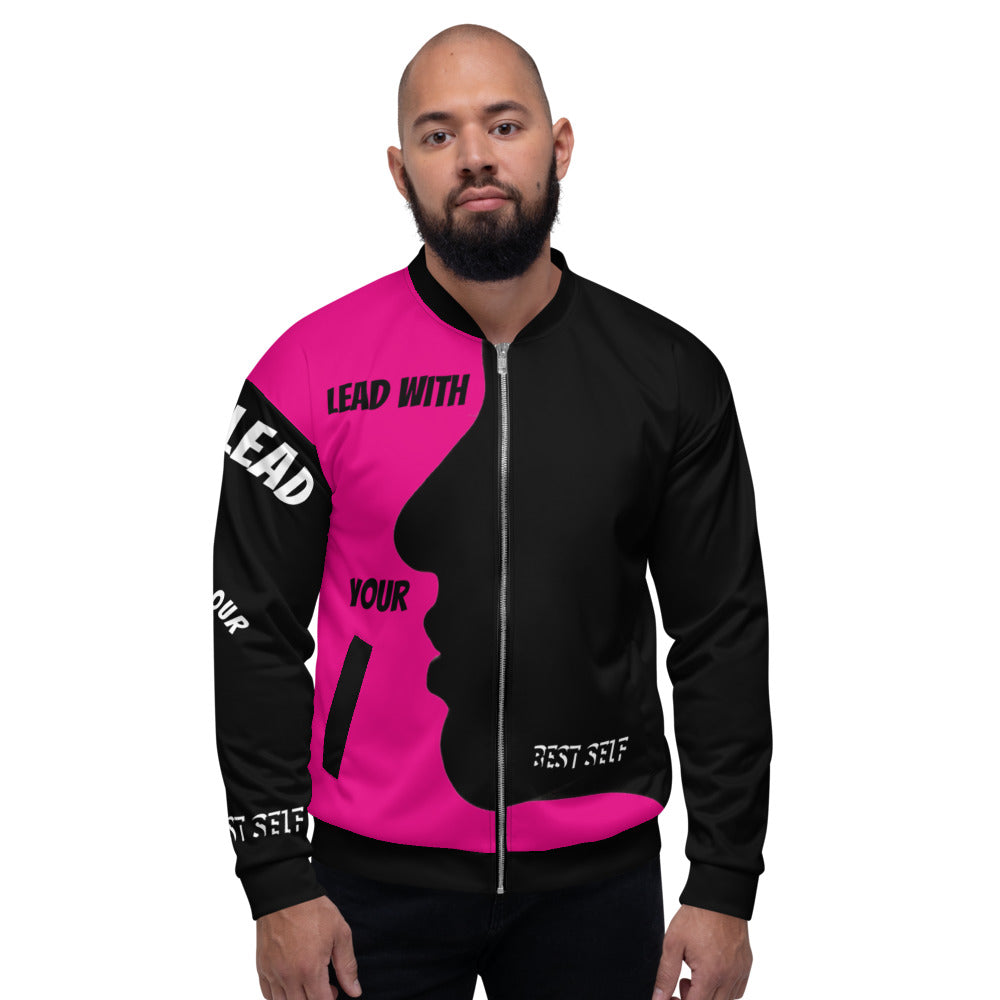 LBS Unisex Bomber Jacket - Violet Red