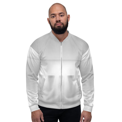 LBS Men's Silver Spotlight Bomber Jacket - White