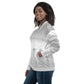 LBS Women's Silver Spotlight Bomber Jacket - White