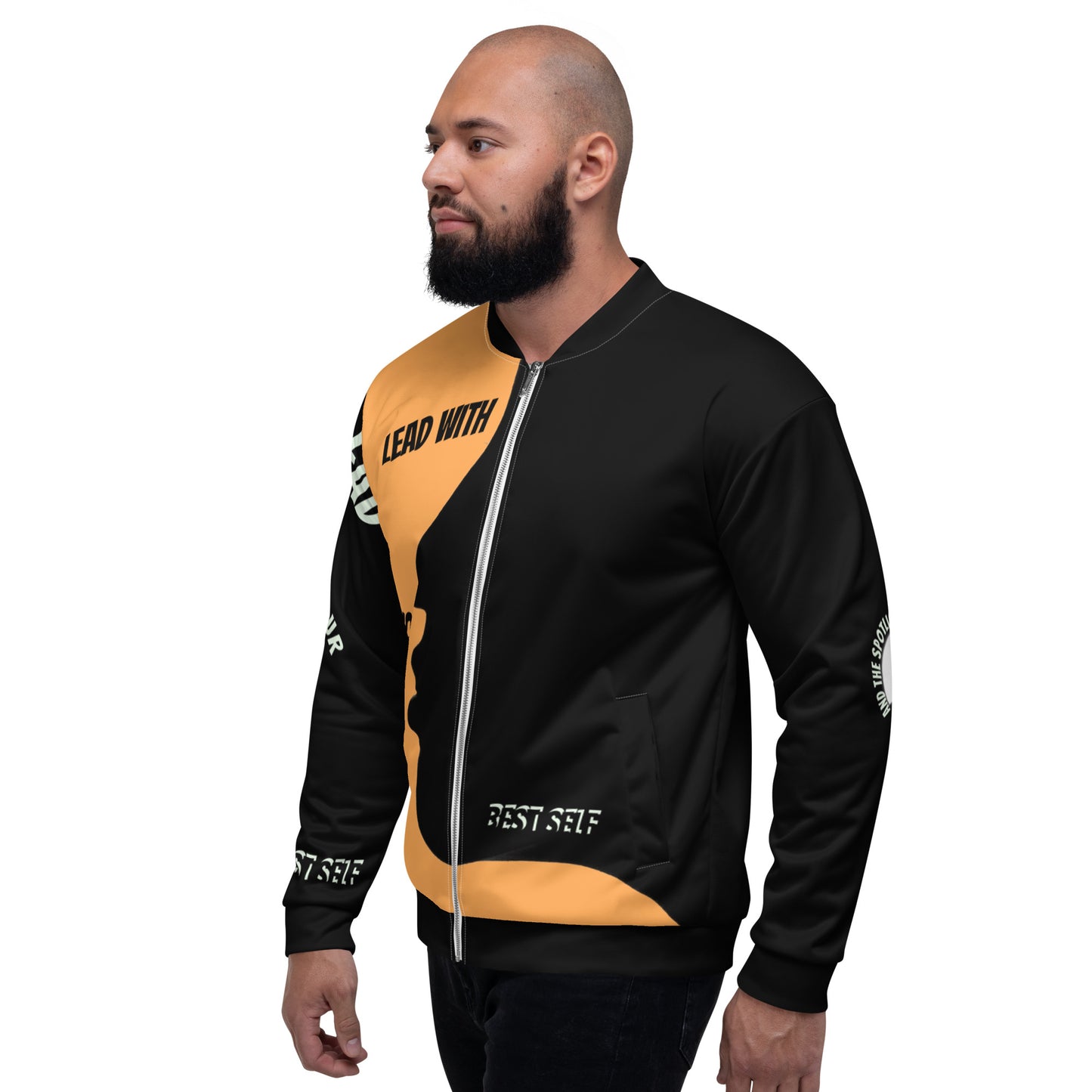 LBS Unisex Bomber Jacket - Orange