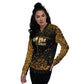 Unisex Bomber Jacket in dazzling sequin-simulated design, perfect for adding sparkle to your style.  For the artist whose birthright is the spotlight.