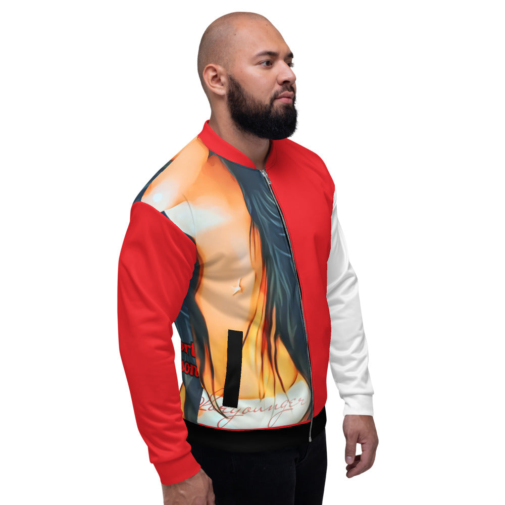 Burning Man Unisex Bomber Jacket - LD1