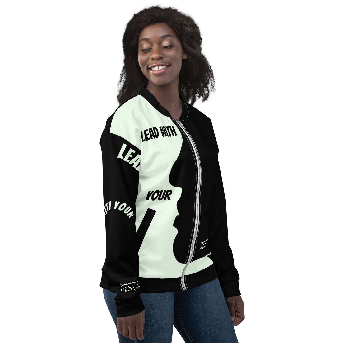 LBS Unisex Bomber Jacket - Honey Dew