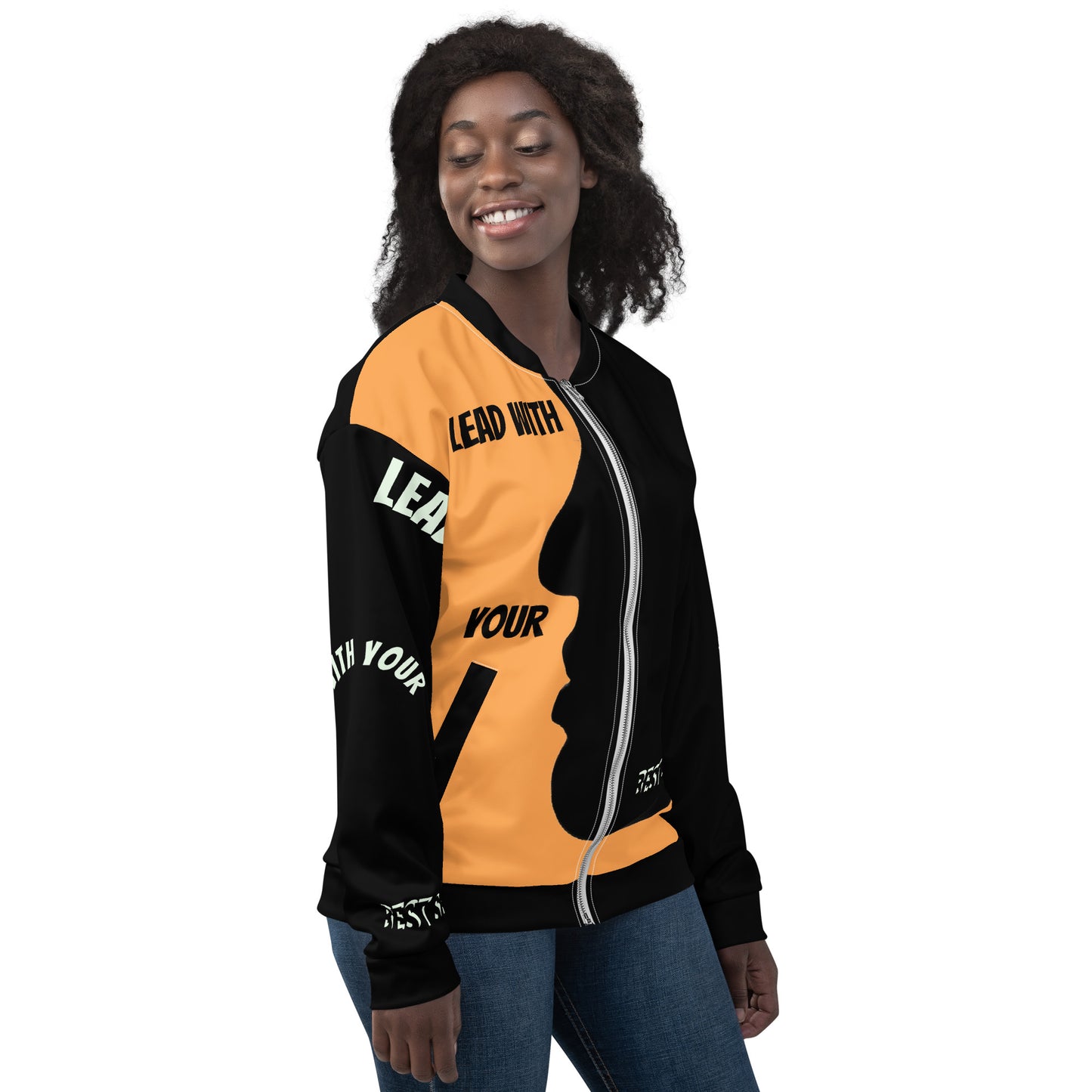 LBS Unisex Bomber Jacket - Orange