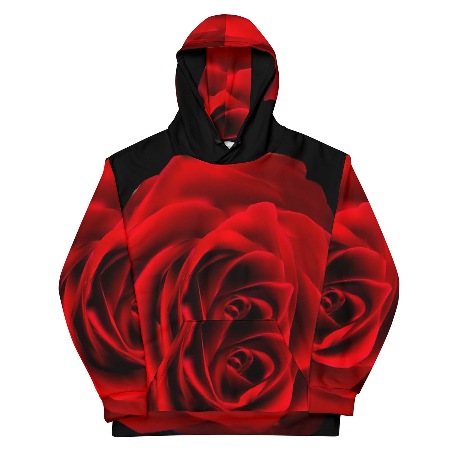 Vibrant Rose Hoodie - Plus Size
