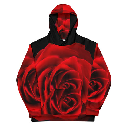 Vibrant Rose Hoodie - Plus Size