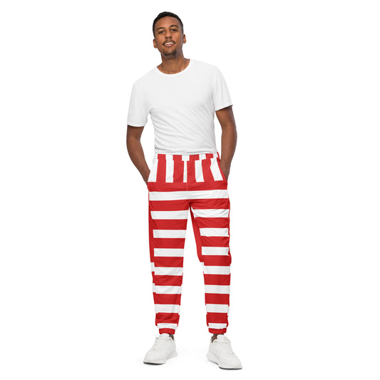 Candy Cane Unisex Track Pants