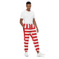 Candy Cane Unisex Track Pants