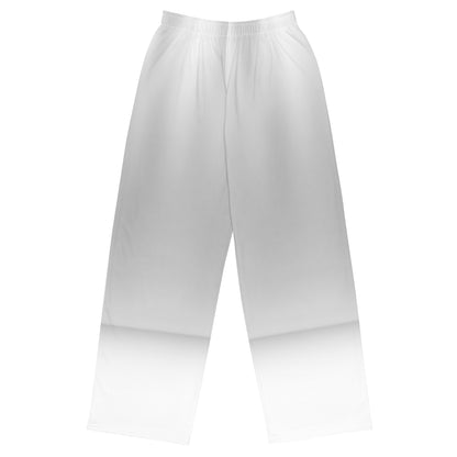 LBS Silver Spotlight Unisex Wide-Leg Pants - White - Plus Size