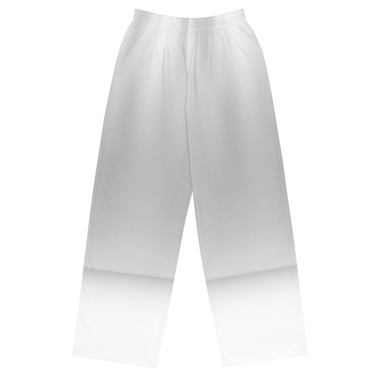 LBS Silver Spotlight Unisex Wide-Leg Pants - White - Plus Size