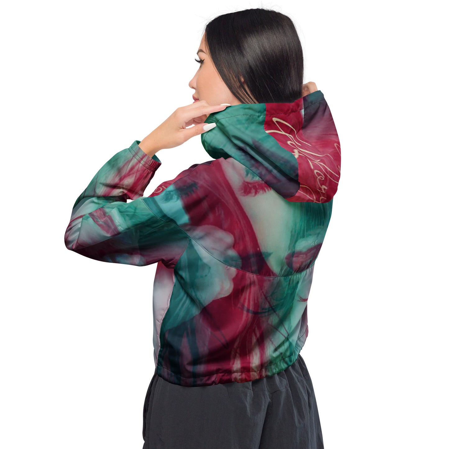 Depression Women’s Cropped Windbreaker D8