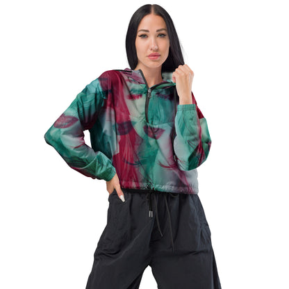 Depression Women’s Cropped Windbreaker D8