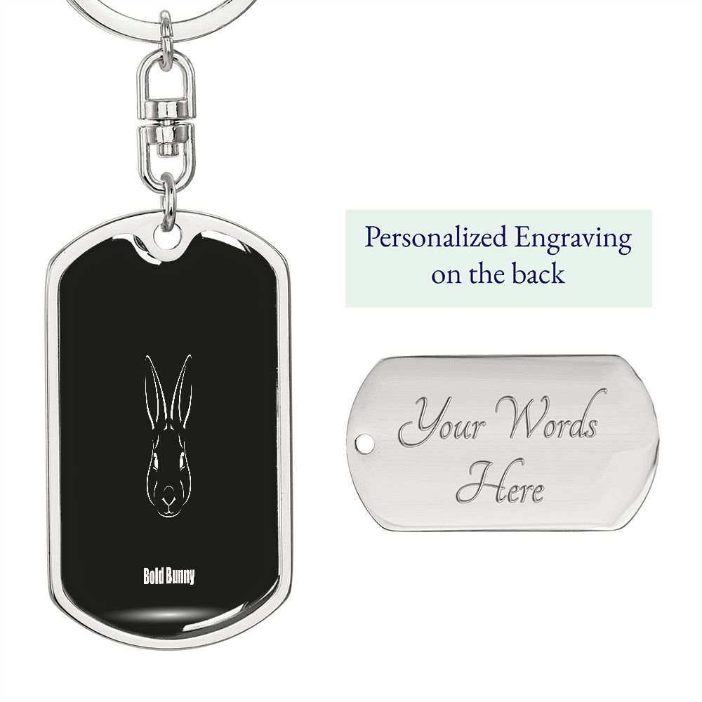 Bold Bunny Key Chain