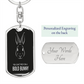 You Can't Prey On A Bold Bunny Keychain