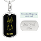Bold Bunny Keychain - Yellow