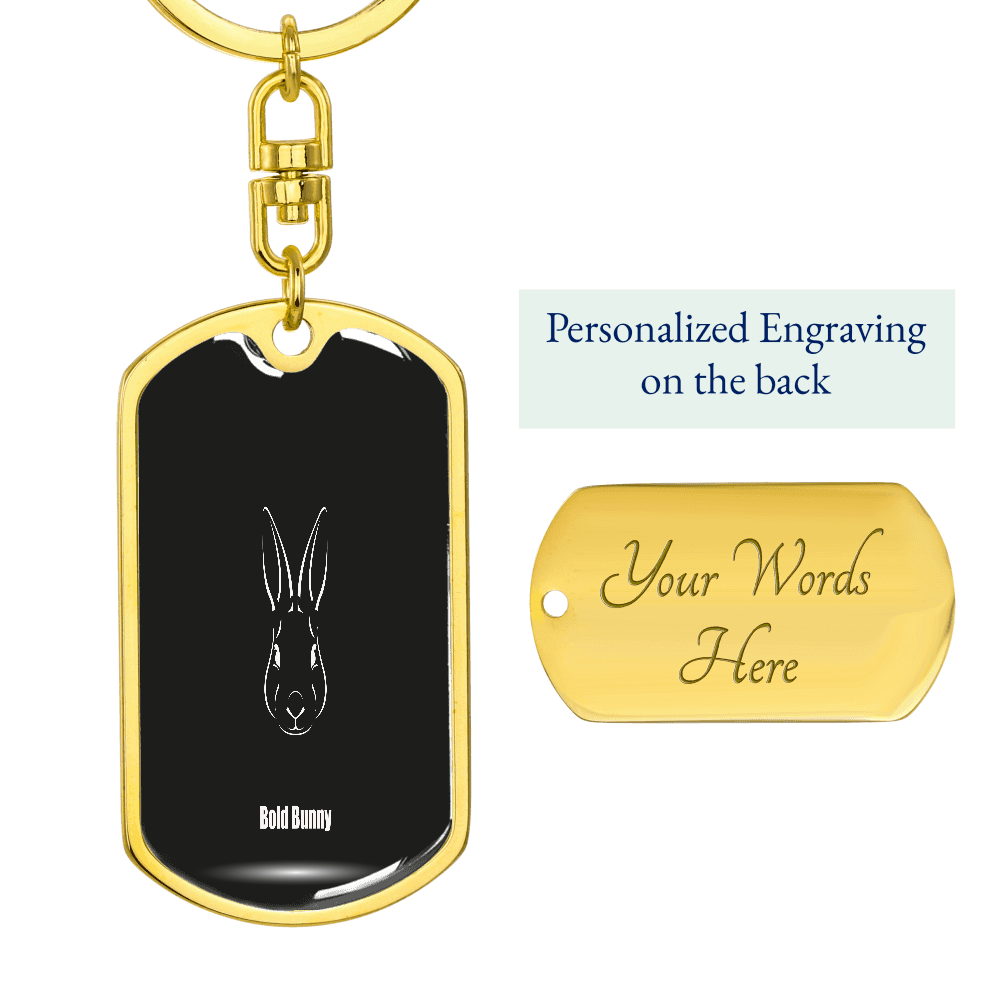 Bold Bunny Key Chain