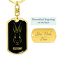 Bold Bunny Keychain - Yellow