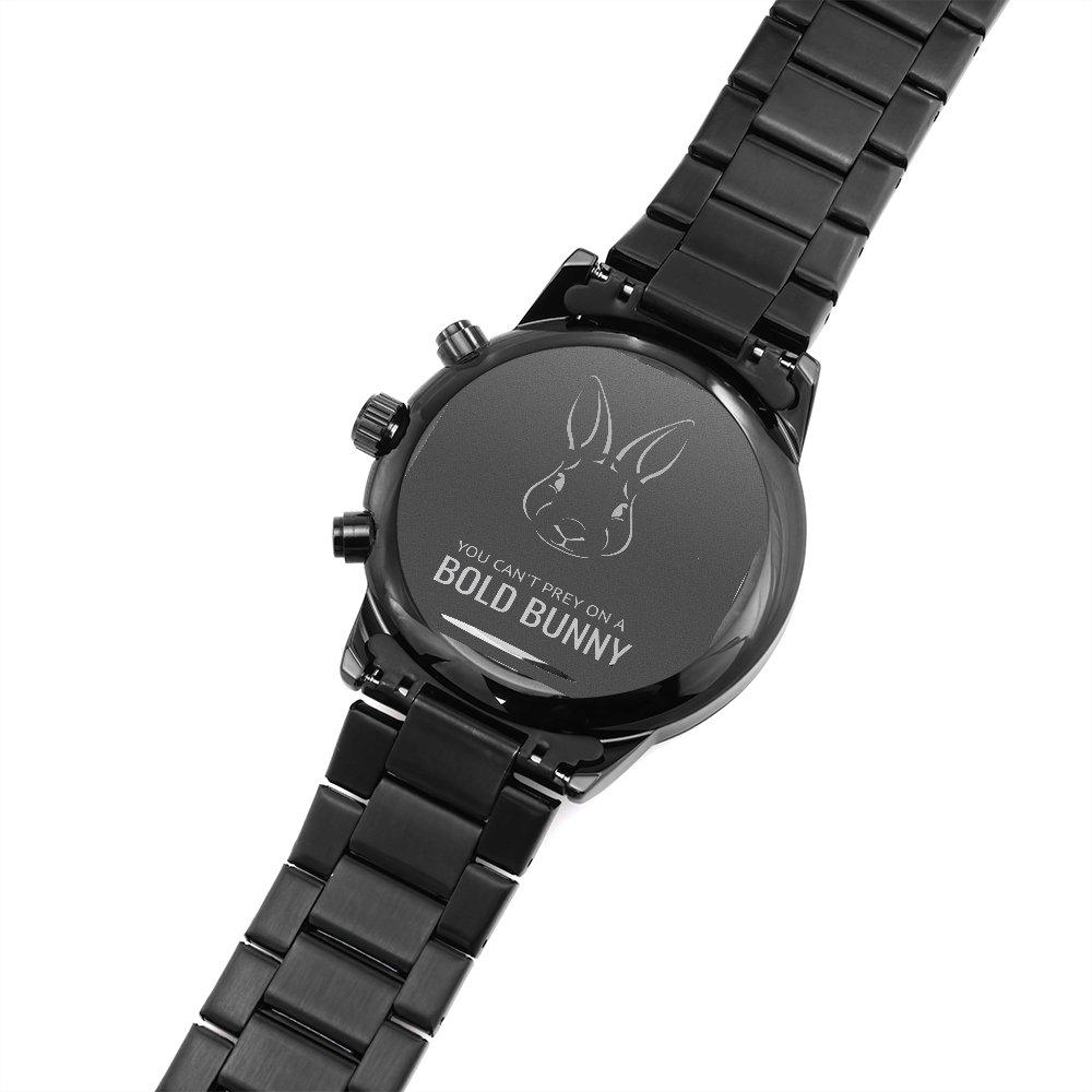 You Can't Prey On A Bold Bunny Black Watch