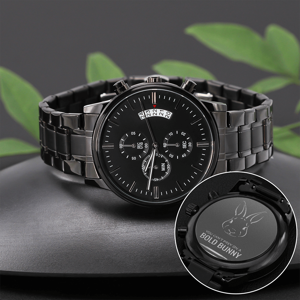 You Can't Prey On A Bold Bunny Black Watch
