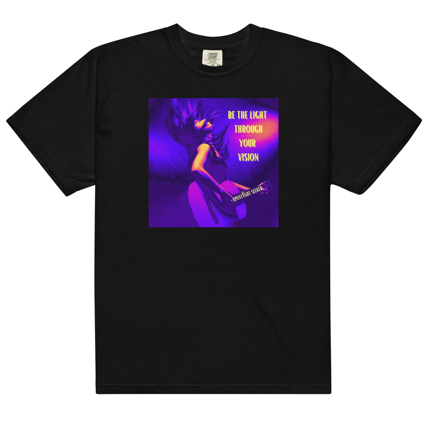Be the Light Men’s T-Shirt - Guitar Purple (Box)