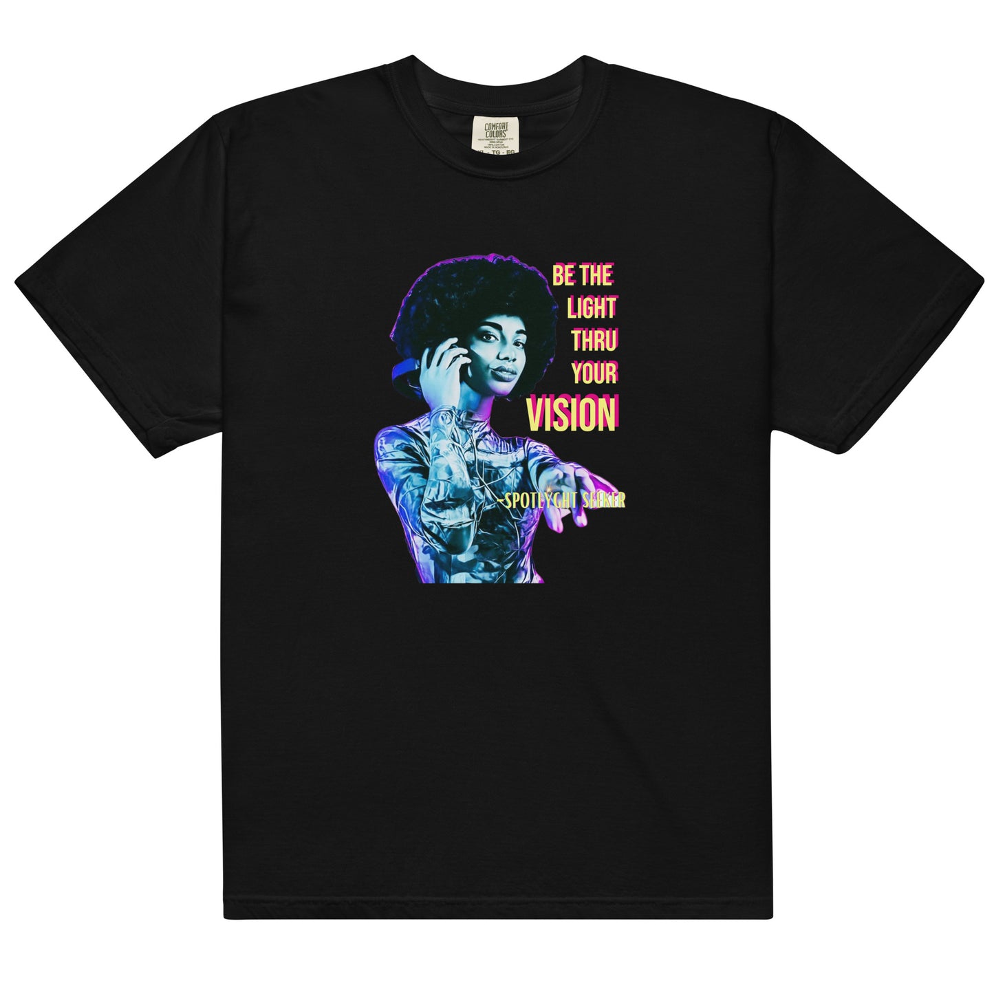 Be the Light Men’s T-Shirt - Woman Purple Aura