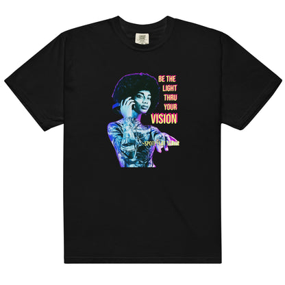 Be the Light Men’s T-Shirt - Woman Purple Aura