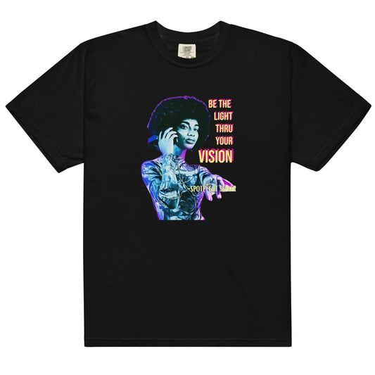 Be the Light Men’s T-Shirt - Woman Purple Aura