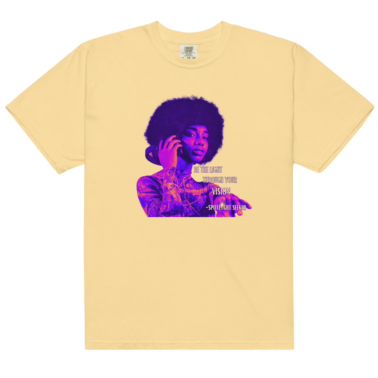 Be the Light Men’s T-Shirt - Woman Purple