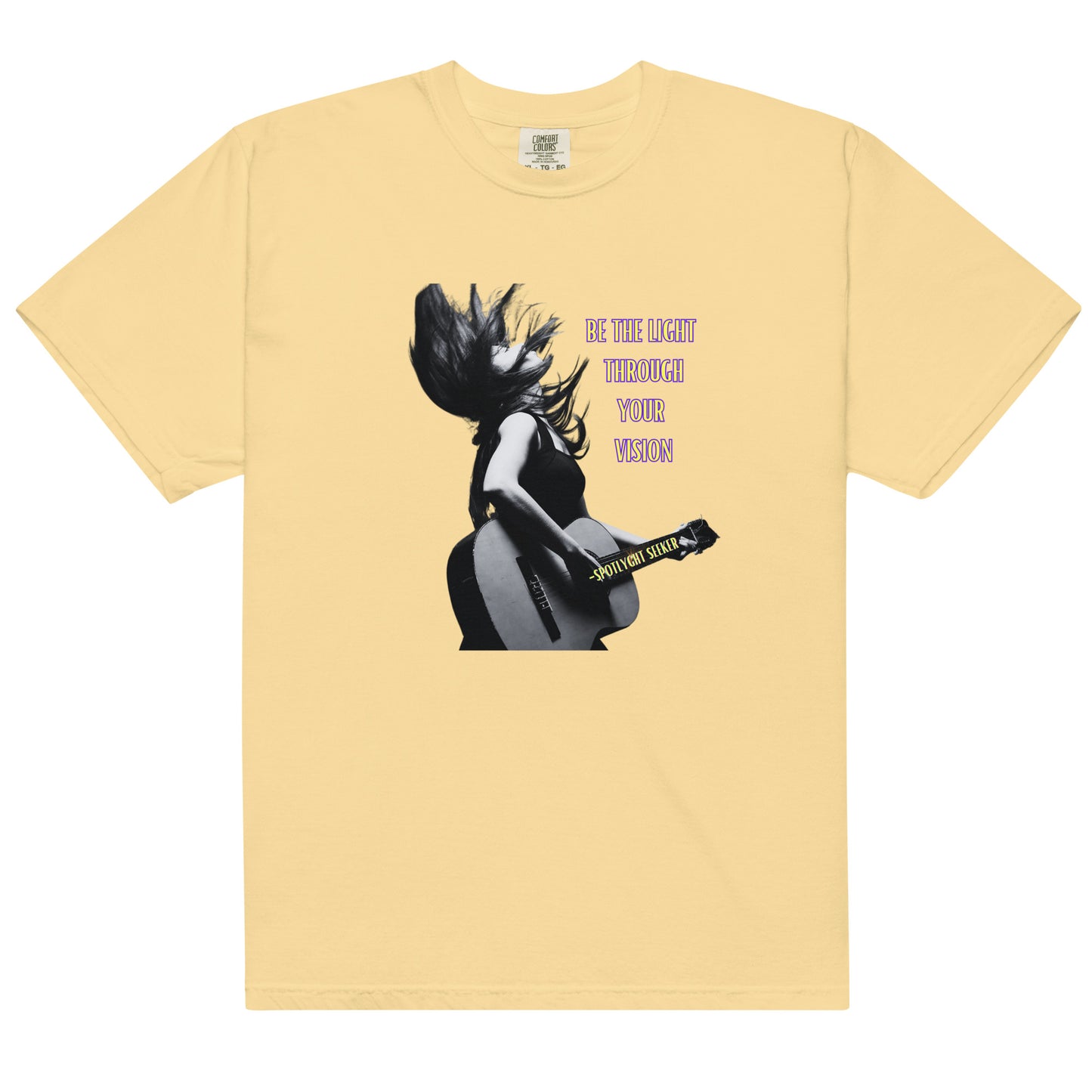 Be the Light Men’s T-Shirt - Guitar B&W