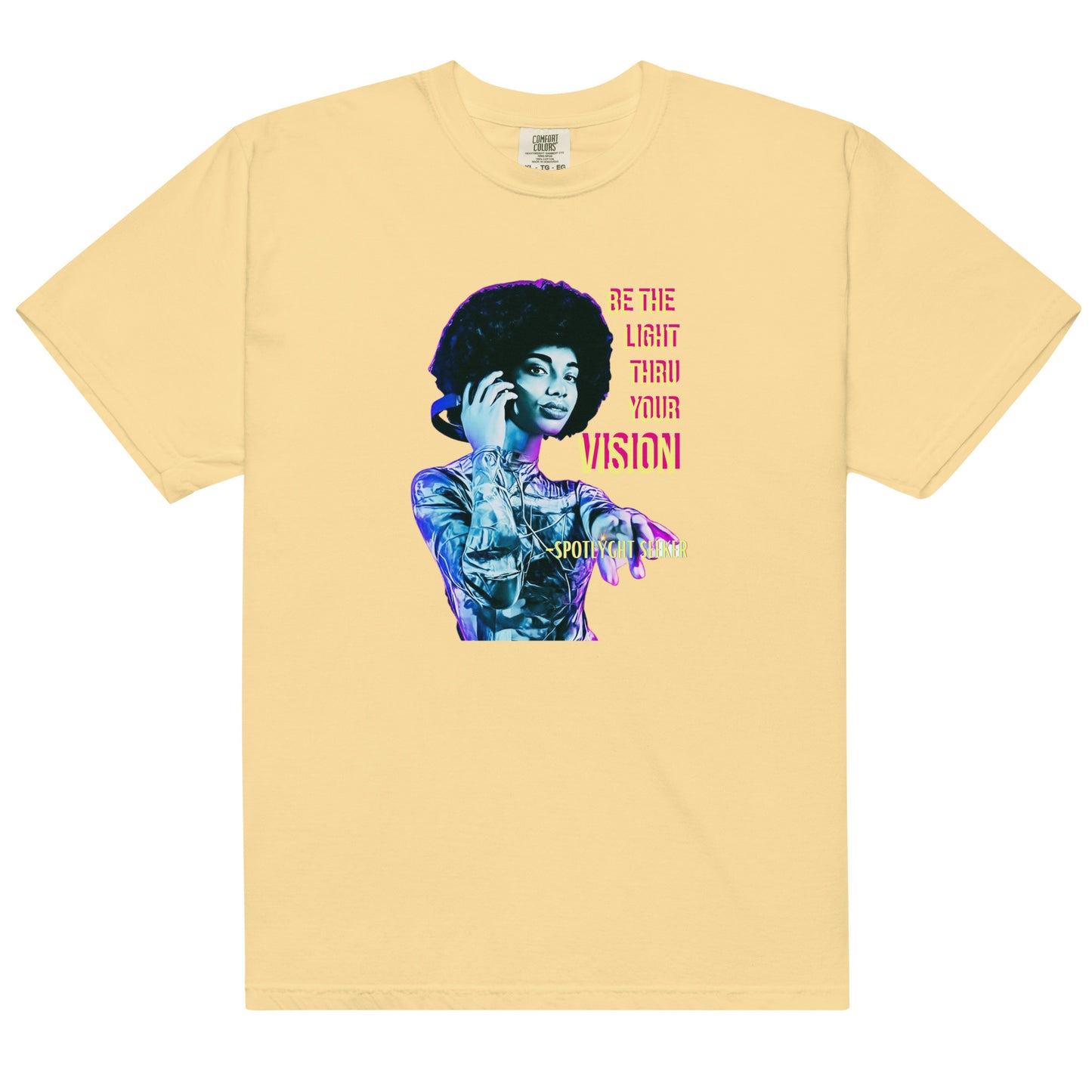 Be the Light Men’s T-Shirt - Woman Purple Aura