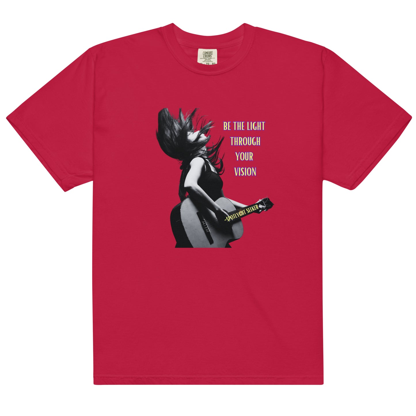 Be the Light Men’s T-Shirt - Guitar B&W