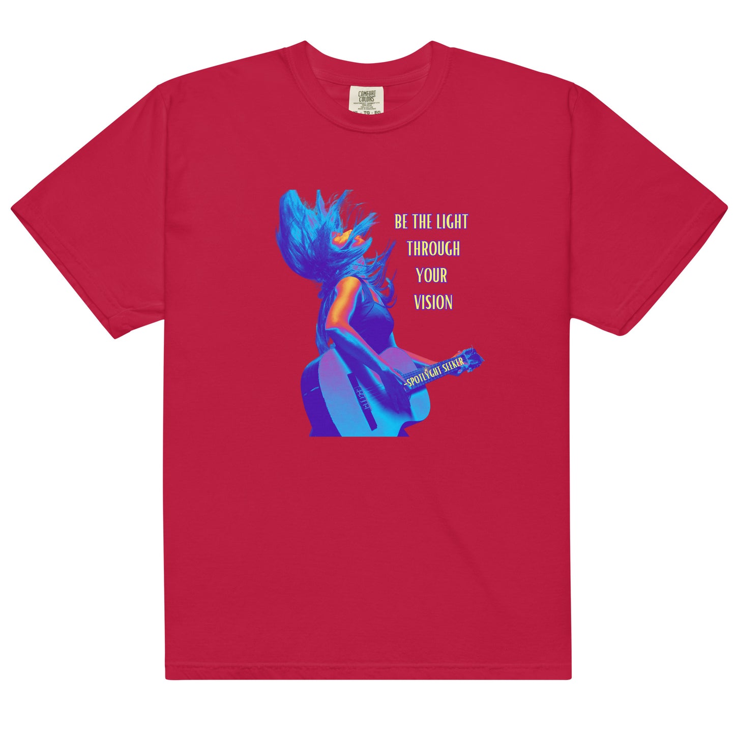 Be the Light Men’s T-Shirt - Guitar Blue