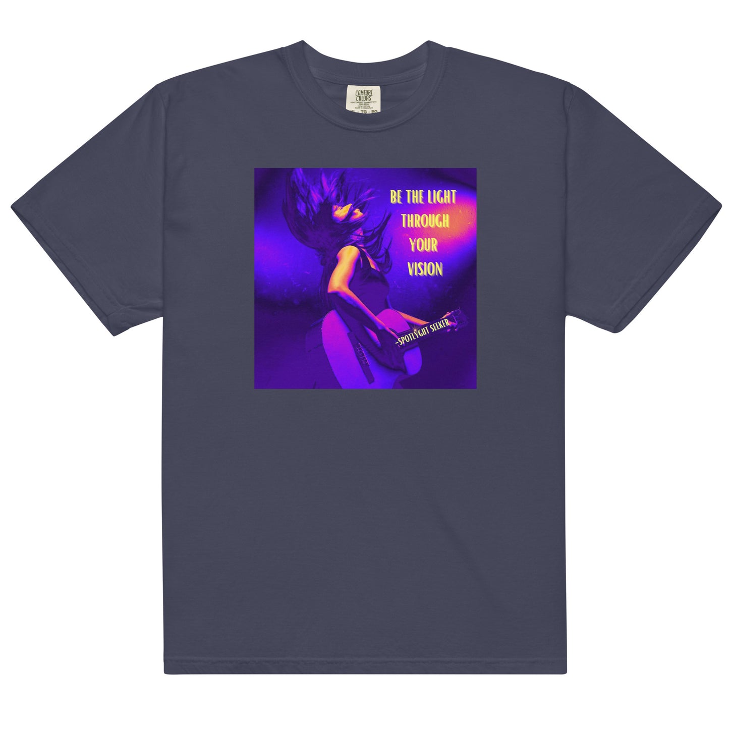 Be the Light Men’s T-Shirt - Guitar Purple (Box)