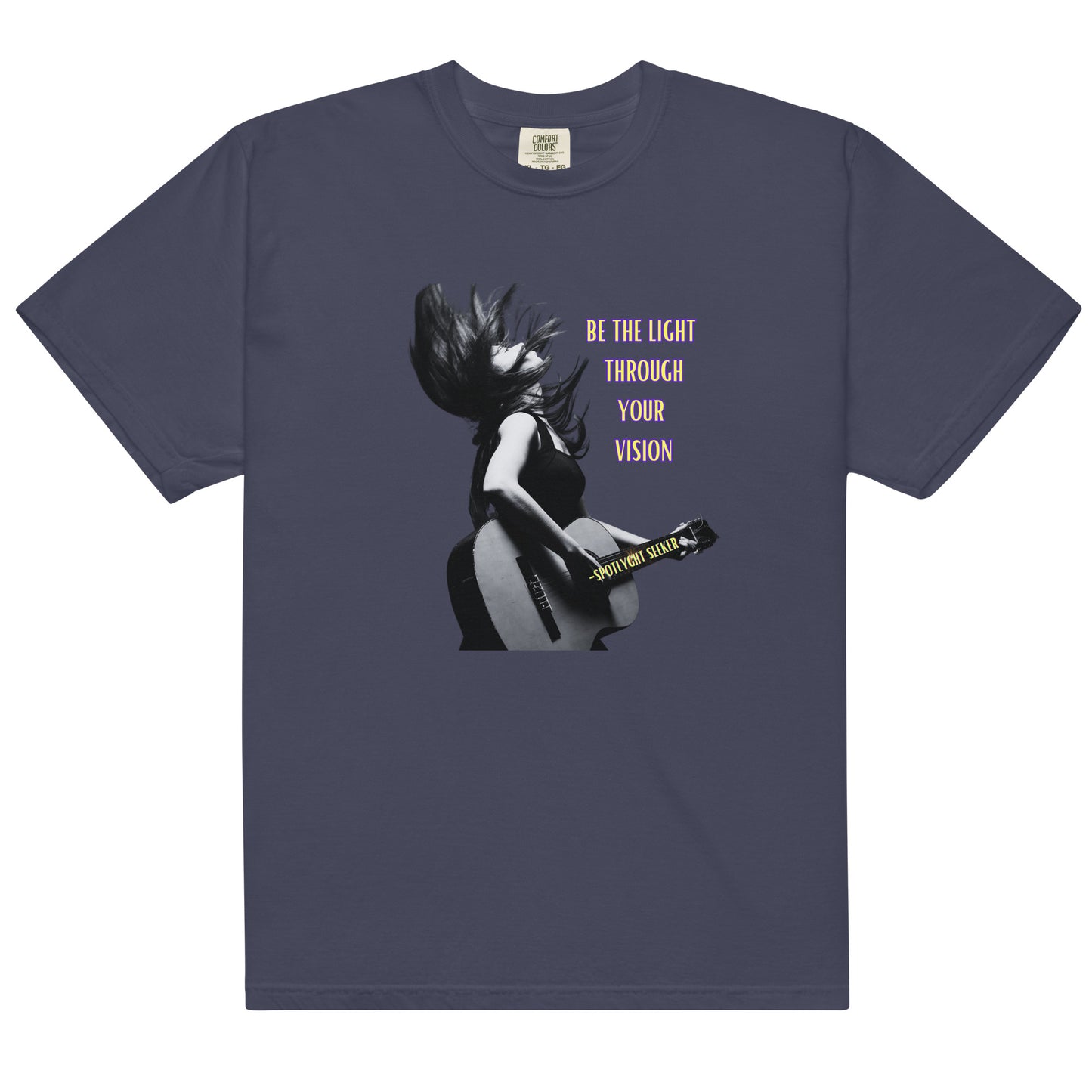 Be the Light Men’s T-Shirt - Guitar B&W
