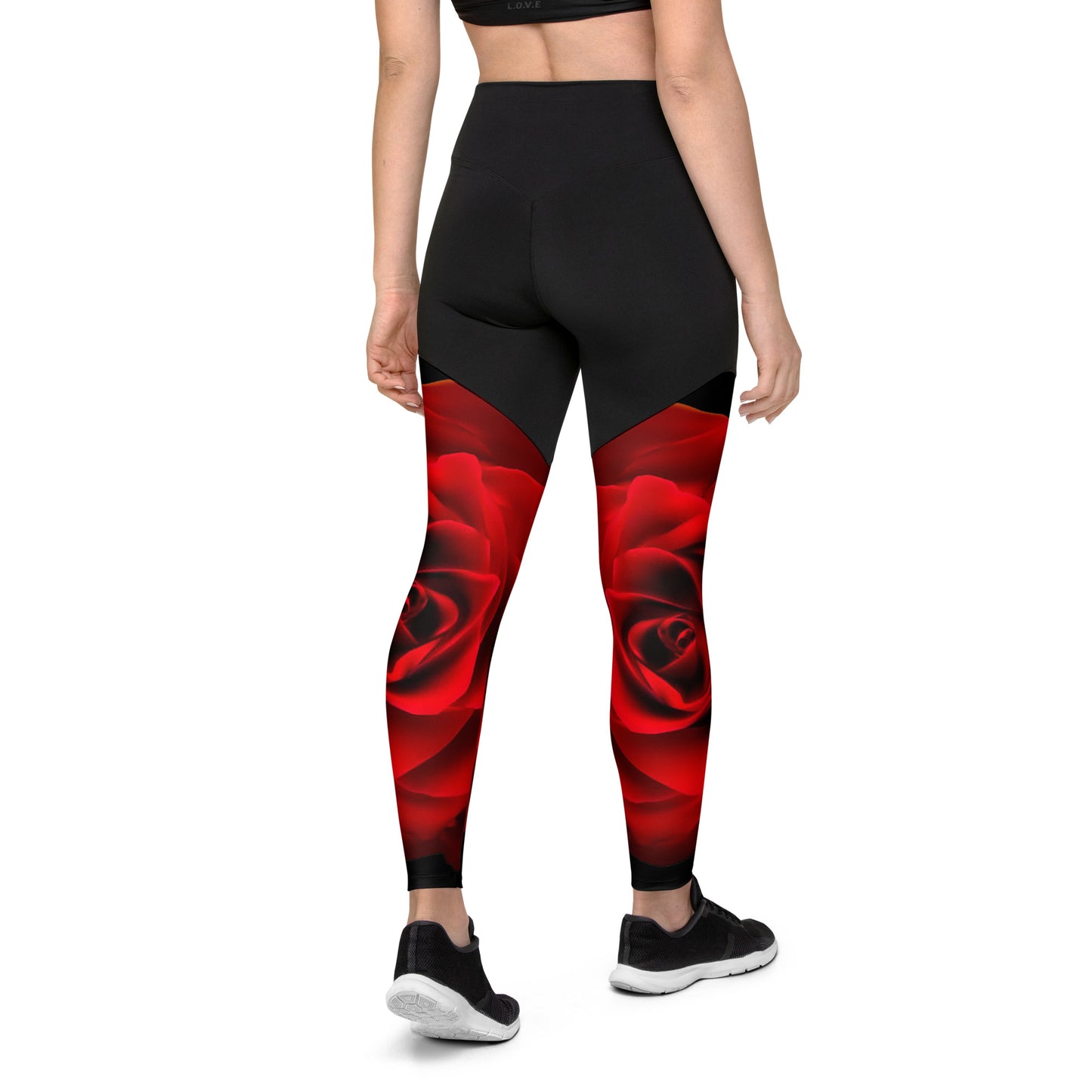  Emote Merch from SpotlYght Seeker - Bravo and Roses Sports Leggings for the Female Artist because artists deserve praise.