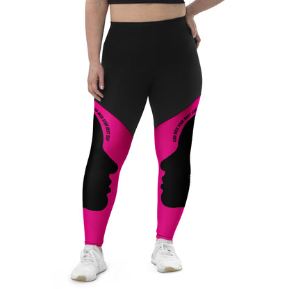LBS Sports Leggings Plus Size - Violet Red