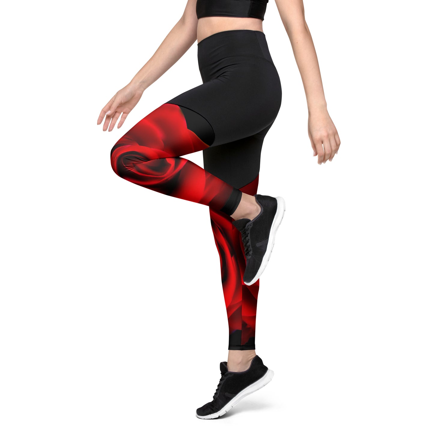 Vibrant Rose Sports Leggings