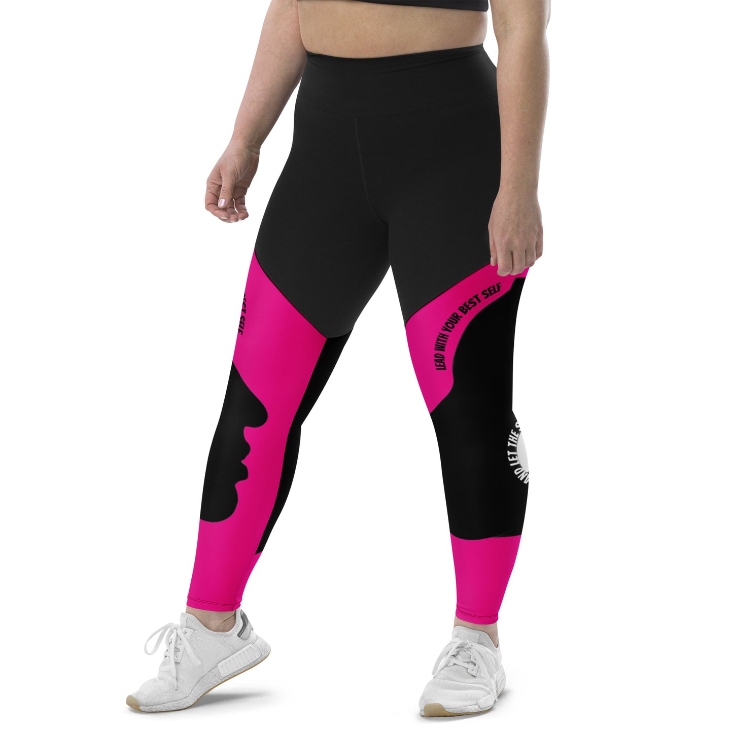 LBS Sports Leggings Plus Size - Violet Red
