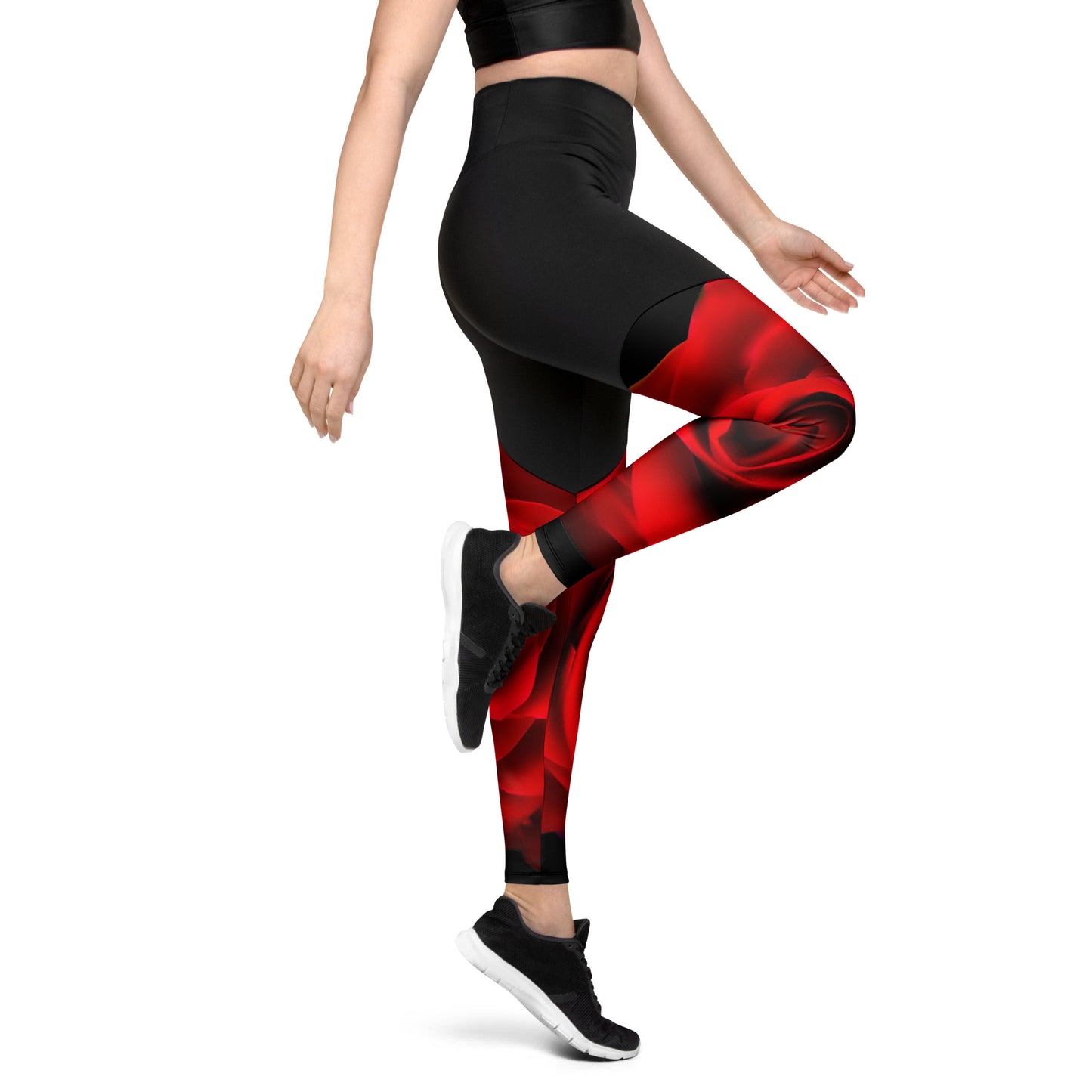 Vibrant Rose Sports Leggings