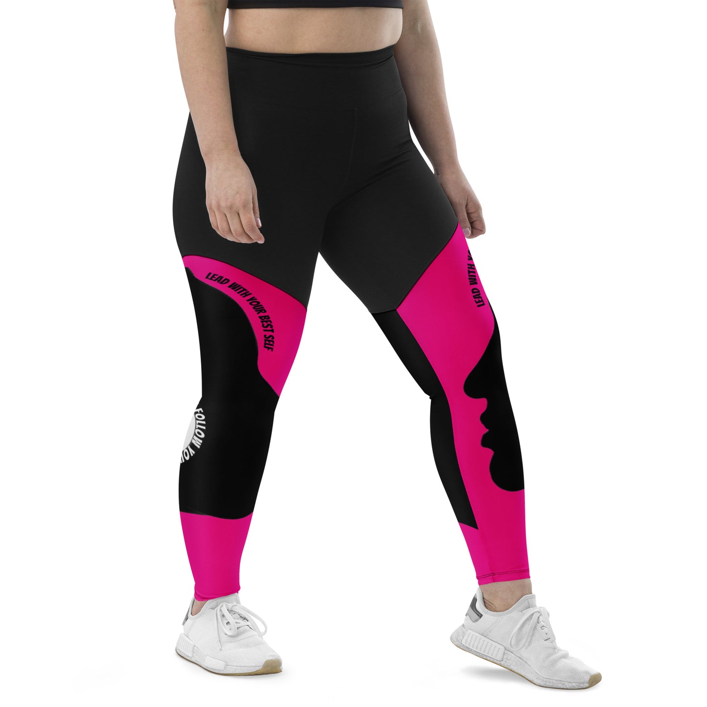 LBS Sports Leggings Plus Size - Violet Red