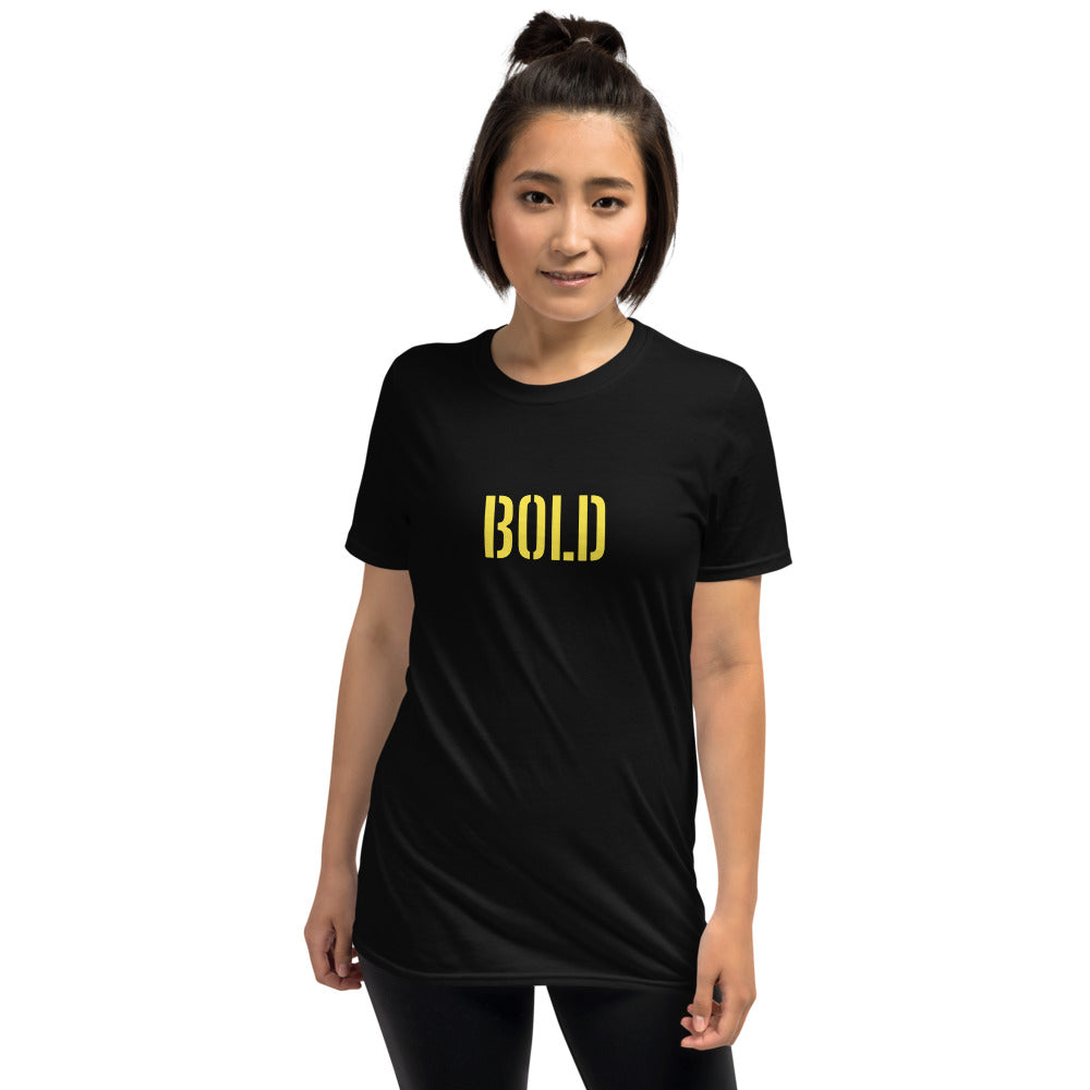 Bold Bunny Short-Sleeve Unisex T-Shirt - Yellow