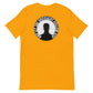 Back view of an LBS Colored T-Shirt with the text: ‘And the Spotlight Will Follow,’ symbolizing how leading with your best self draws attention and success.  Orange 