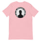 Rear design of an LBS Colored T-Shirt with the message: ‘And the Spotlight Will Follow,’ a nod to the power of leading with your best self and inspiring others. pink